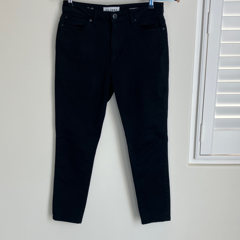DL1961 Black Ankle Crop Jeans